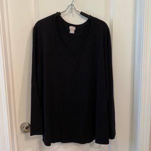Chicos, black V-neck sweater